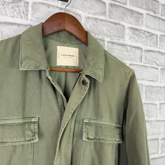 Lucky Brand Womens Line Up Full Zip Military Inspired Utility Jacket Size Small - Picture 2 of 8
